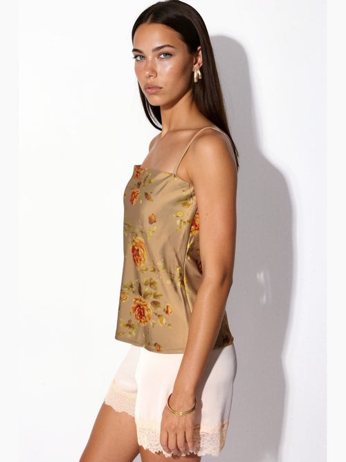 Camisola de cetim floral hiccup - Kiabi