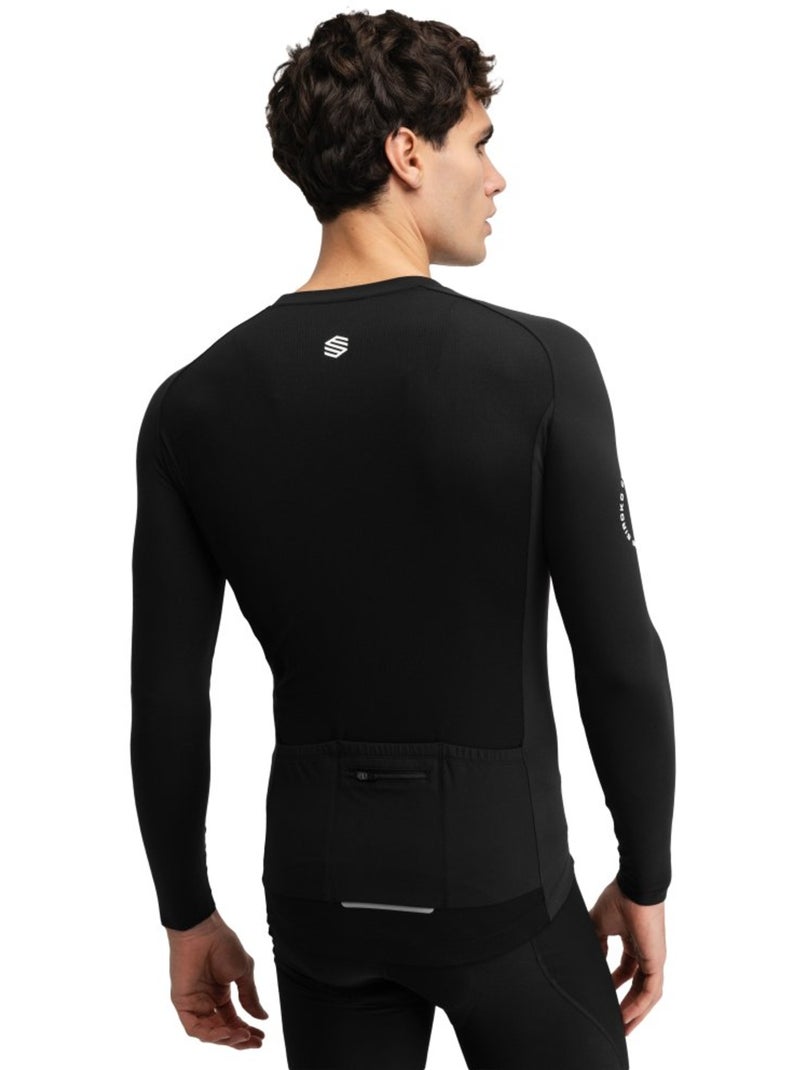 Camisola de ciclismo de manga comprida homem Preto - Kiabi