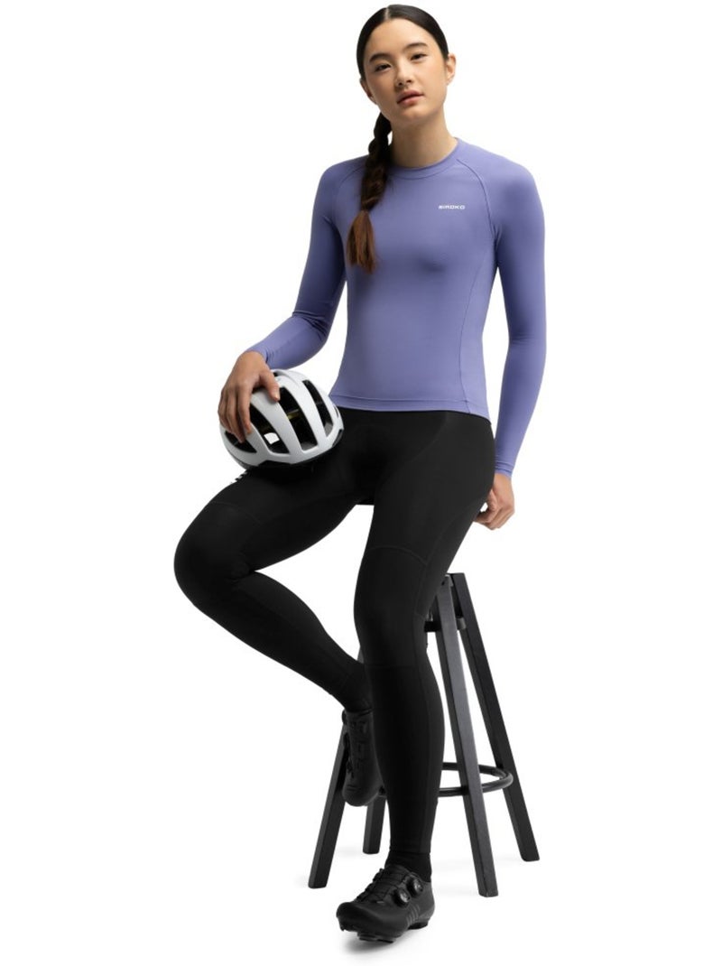 Camisola de ciclismo de manga comprida mulher Roxo - Kiabi