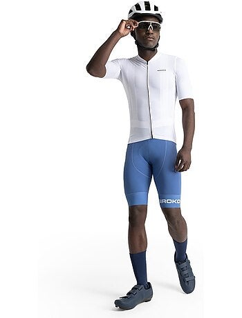 Camisola de ciclismo de manga curta em tecido reciclado para homem