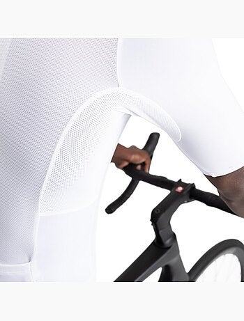Camisola de ciclismo de manga curta em tecido reciclado para homem