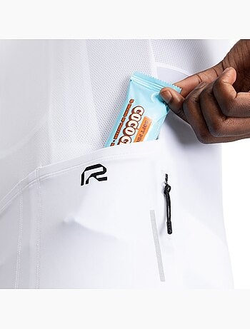 Camisola de ciclismo de manga curta em tecido reciclado para homem