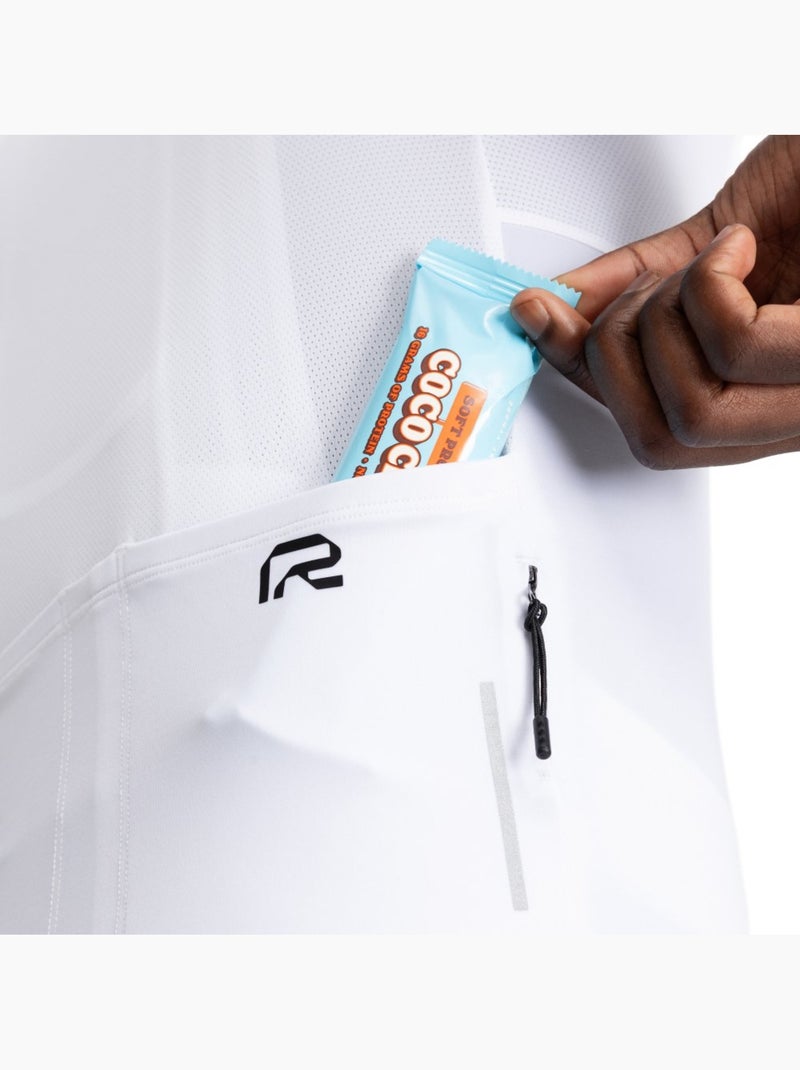 Camisola de ciclismo de manga curta em tecido reciclado para homem Branco - Kiabi