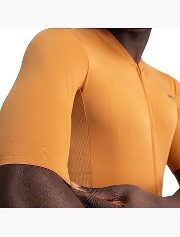 Camisola de ciclismo de manga curta em tecido reciclado para homem