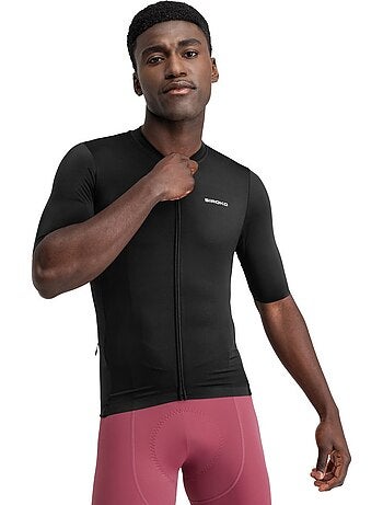 Camisola de ciclismo de manga curta em tecido reciclado para homem