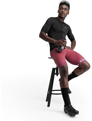 Camisola de ciclismo de manga curta em tecido reciclado para homem