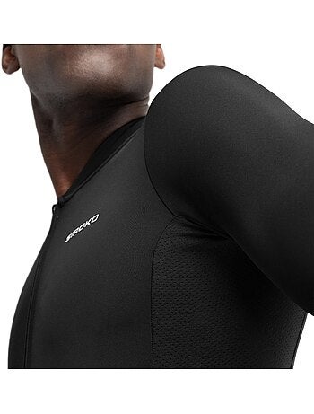Camisola de ciclismo de manga curta em tecido reciclado para homem