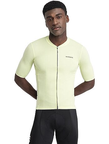 Camisola de ciclismo de manga curta em tecido reciclado para homem