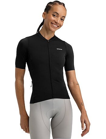 Camisola de ciclismo de manga curta em tecido reciclado para mulher