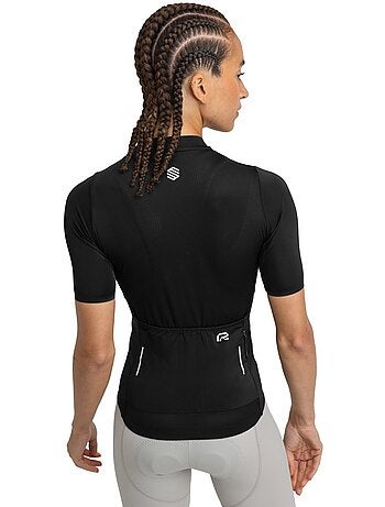 Camisola de ciclismo de manga curta em tecido reciclado para mulher