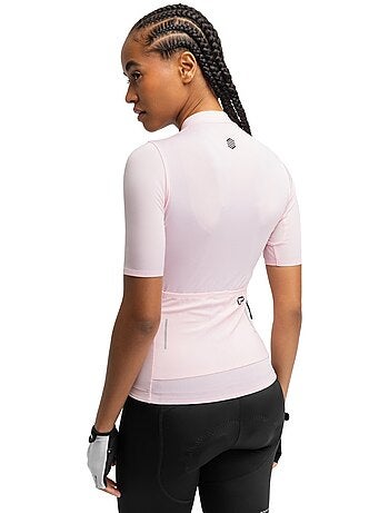 Camisola de ciclismo de manga curta em tecido reciclado para mulher