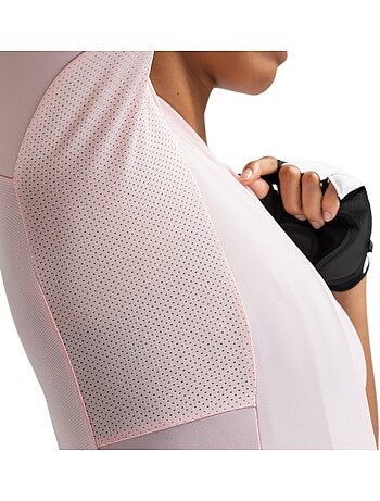 Camisola de ciclismo de manga curta em tecido reciclado para mulher