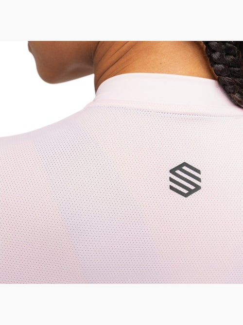 Camisola de ciclismo de manga curta em tecido reciclado para mulher - Kiabi Camisola de ciclismo de manga curta em tecido reciclado para mulher - Kiabi