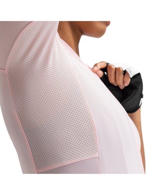 Camisola de ciclismo de manga curta em tecido reciclado para mulher - Kiabi Camisola de ciclismo de manga curta em tecido reciclado para mulher - Kiabi