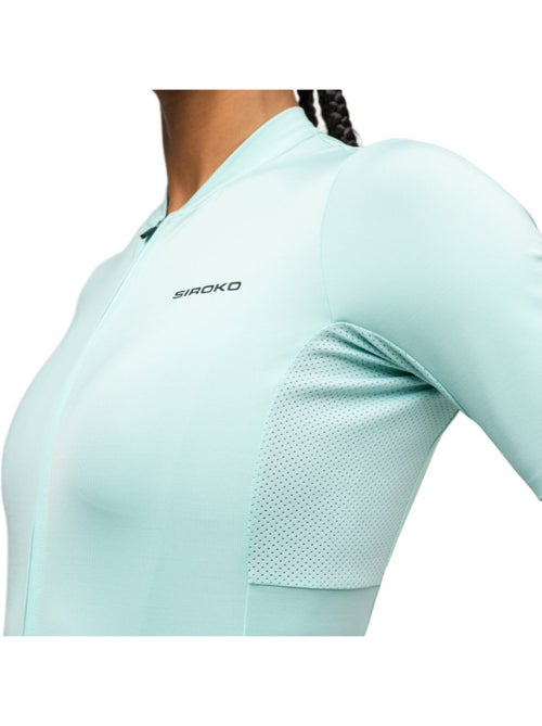 Camisola de ciclismo de manga curta em tecido reciclado para mulher - Kiabi