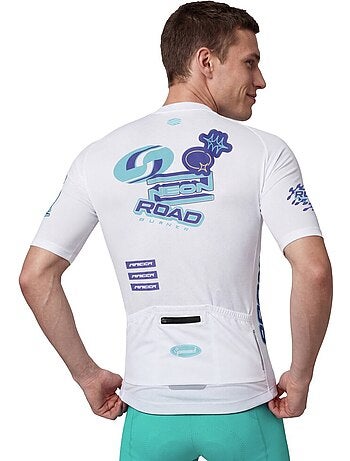 Camisola de ciclismo em malha de manga curta para homem