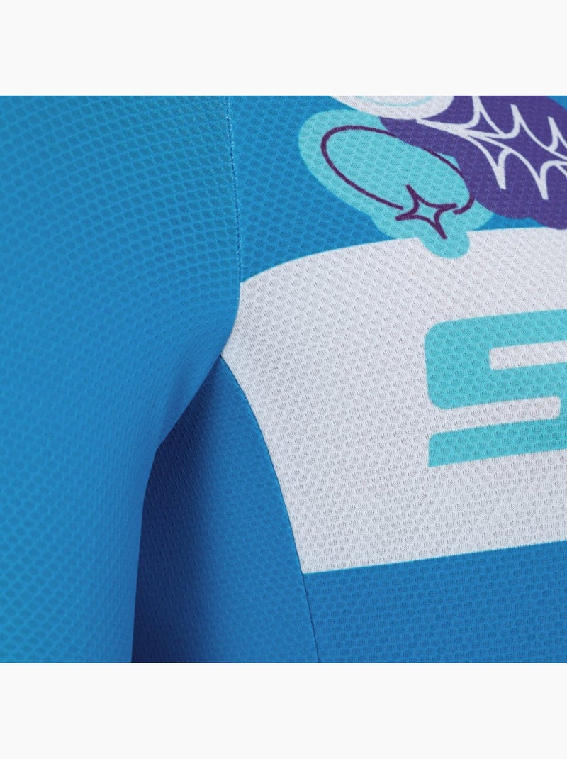 Camisola de ciclismo em malha de manga curta para homem Azul - Kiabi