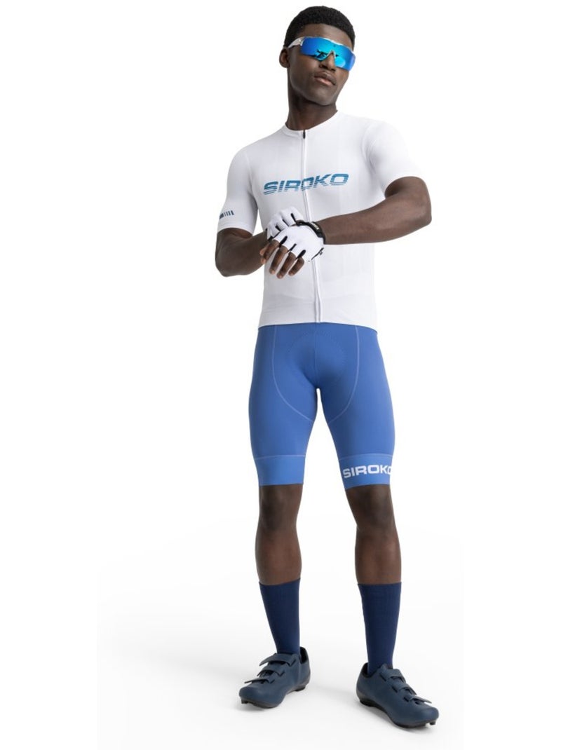 Camisola de ciclismo em malha de manga curta para homem Branco - Kiabi