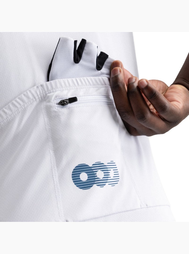 Camisola de ciclismo em malha de manga curta para homem Branco - Kiabi