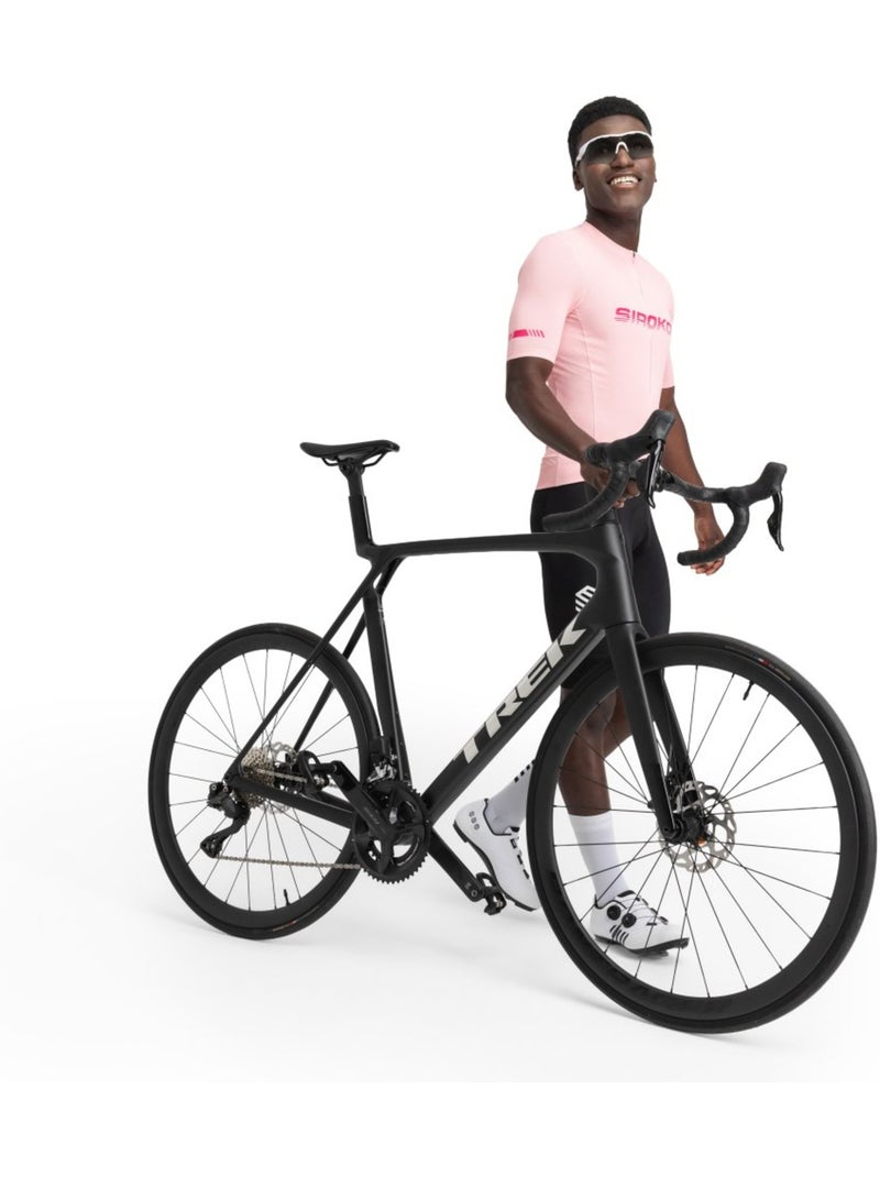 Camisola de ciclismo em malha de manga curta para homem Rosa - Kiabi