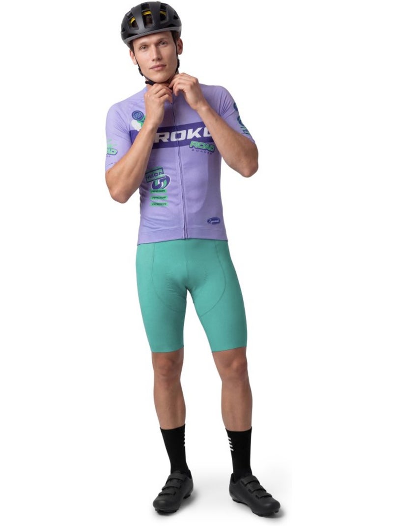 Camisola de ciclismo em malha de manga curta para homem Roxo - Kiabi