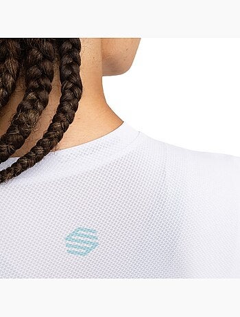 Camisola de ciclismo em malha de manga curta para mulher