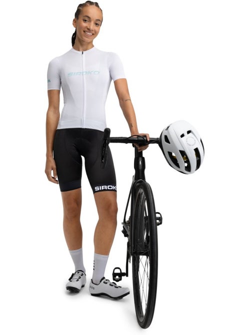 Camisola de ciclismo em malha de manga curta para mulher - Kiabi