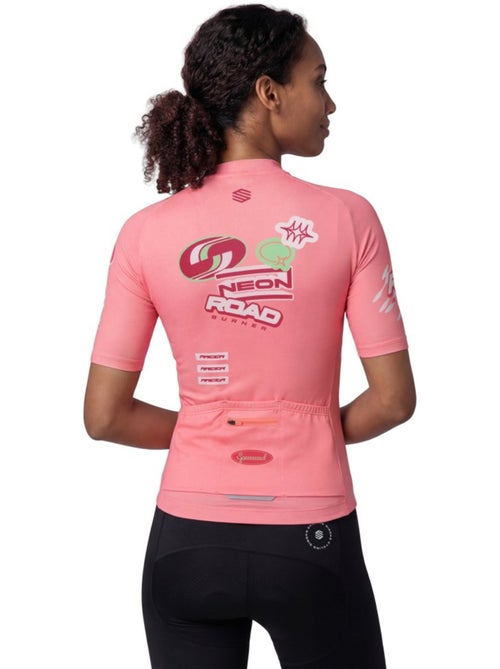 Camisola de ciclismo em malha de manga curta para mulher - Kiabi