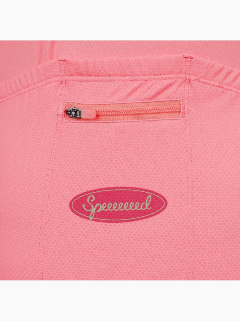 Camisola de ciclismo em malha de manga curta para mulher Coral - Kiabi