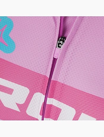Camisola de ciclismo em malha de manga curta para mulher