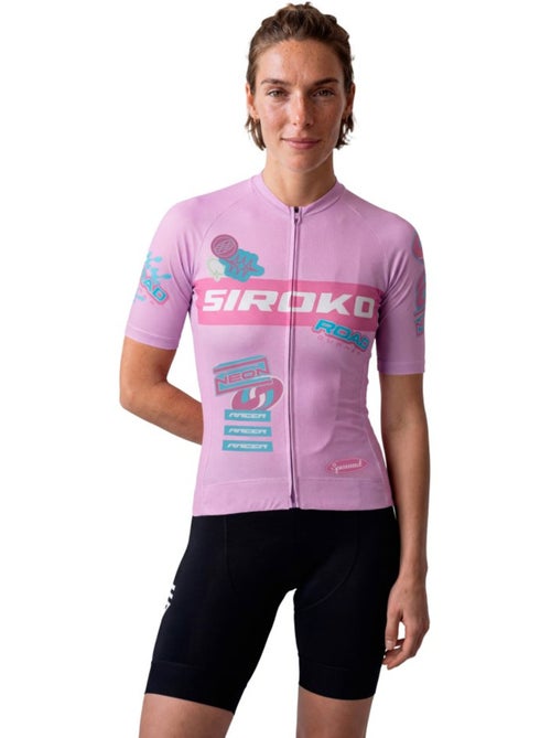 Camisola de ciclismo em malha de manga curta para mulher - Kiabi