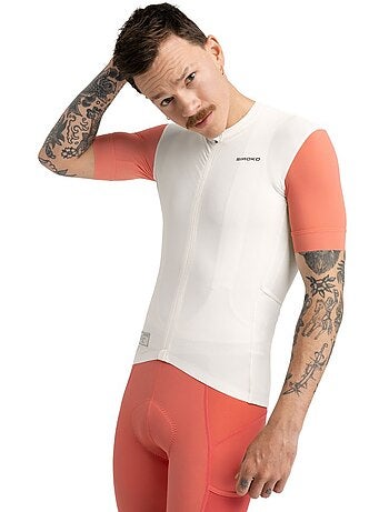 Camisola de ciclismo gravel de manga curta para homem