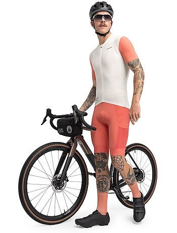 Camisola de ciclismo gravel de manga curta para homem