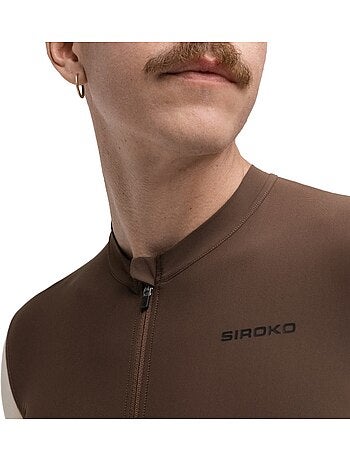 Camisola de ciclismo gravel de manga curta para homem