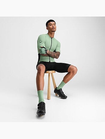 Camisola de ciclismo gravel de manga curta para homem