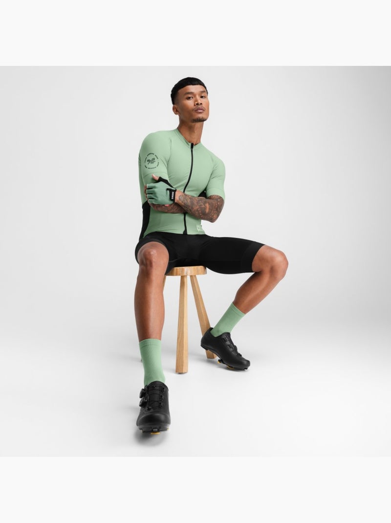 Camisola de ciclismo gravel de manga curta para homem Verde - Kiabi