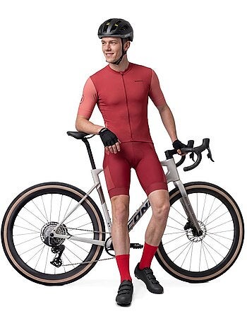 Camisola de ciclismo gravel de manga curta para homem