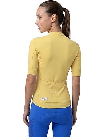 Camisola de ciclismo gravel de manga curta para mulher