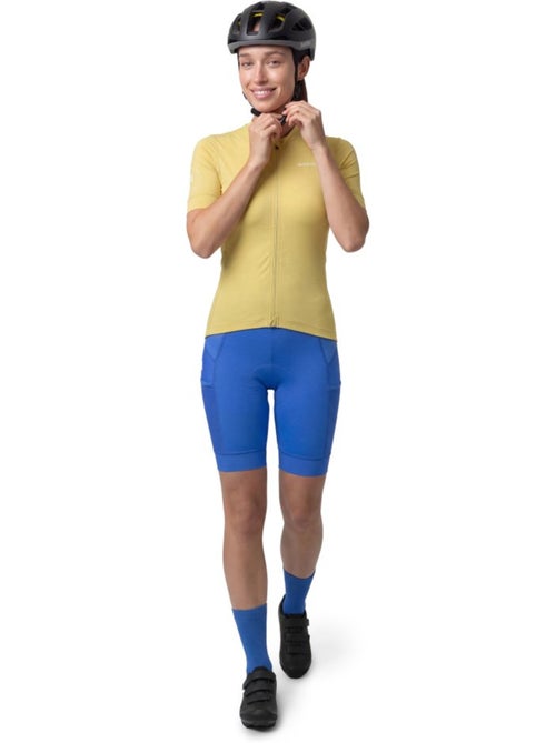 Camisola de ciclismo gravel de manga curta para mulher - Kiabi