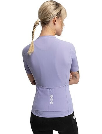 Camisola de ciclismo gravel de manga curta para mulher