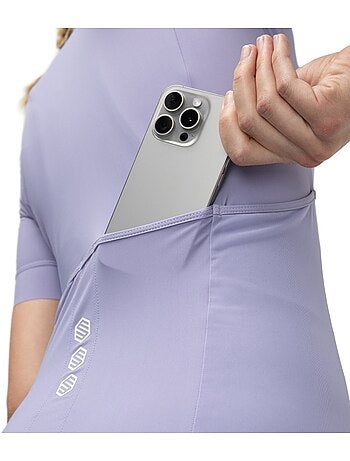 Camisola de ciclismo gravel de manga curta para mulher