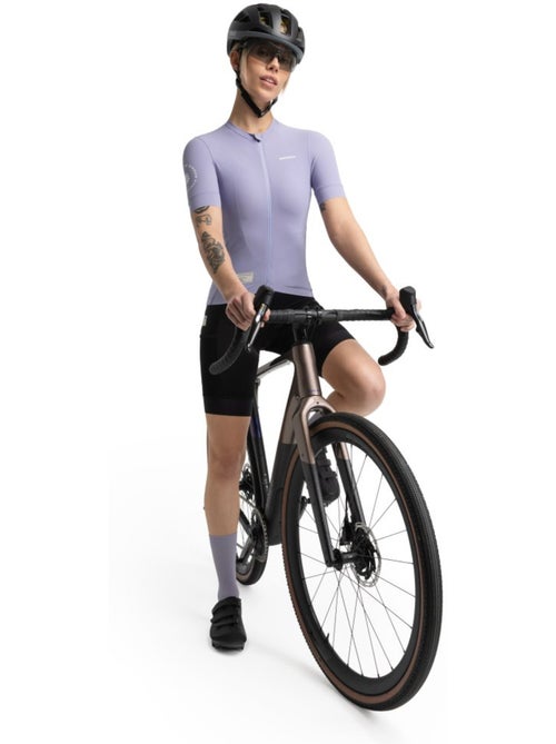 Camisola de ciclismo gravel de manga curta para mulher - Kiabi