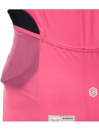 Camisola de ciclismo gravel de manga curta para mulher