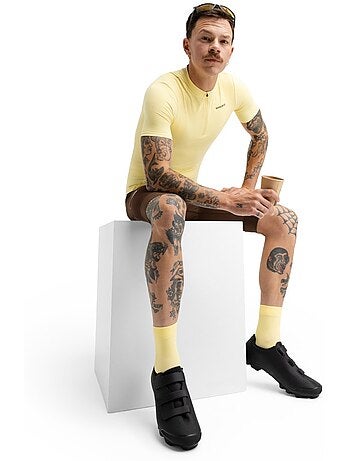 Camisola de ciclismo gravel de meio fecho zipper para homem