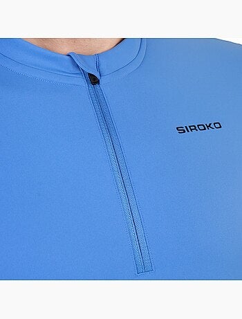 Camisola de ciclismo gravel de meio fecho zipper para homem