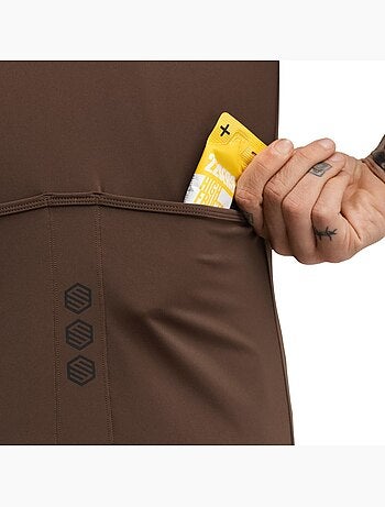 Camisola de ciclismo gravel de meio fecho zipper para homem