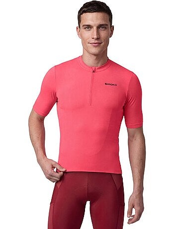 Camisola de ciclismo gravel de meio fecho zipper para homem