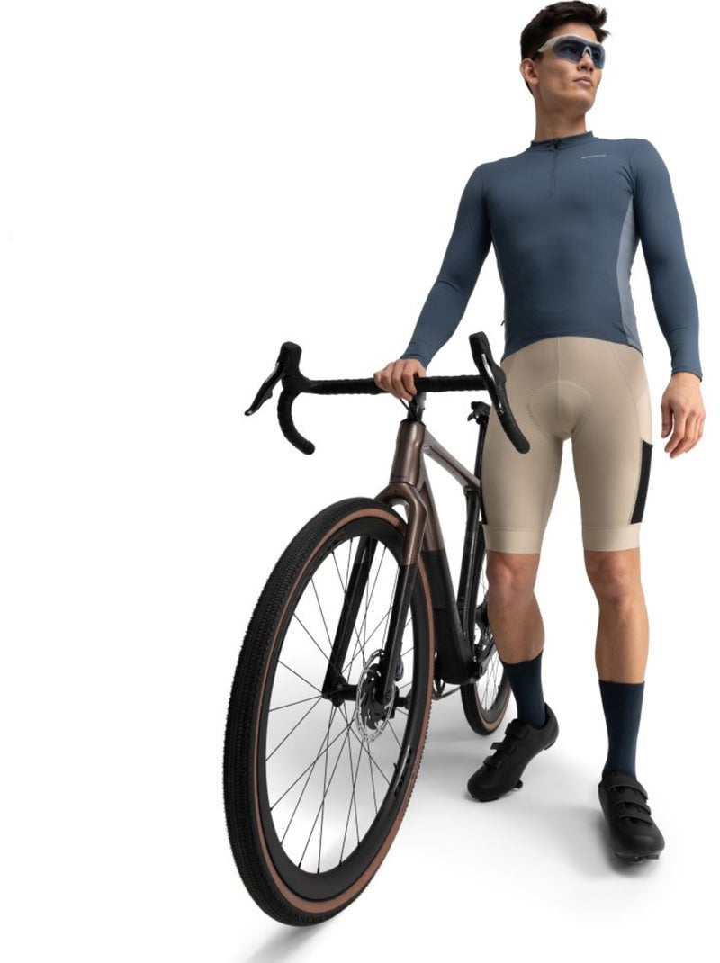 Camisola de ciclismo gravel manga comprida homem Azul - Kiabi