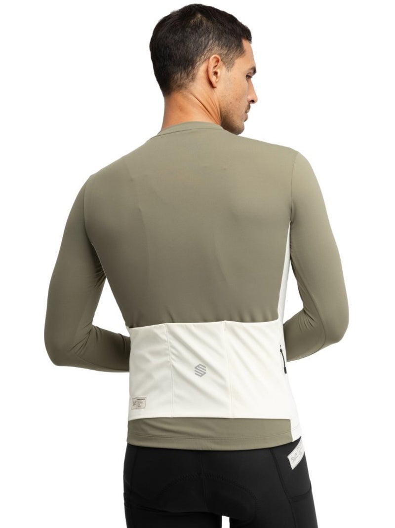 Camisola de ciclismo gravel manga comprida homem Verde - Kiabi