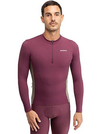 Camisola de ciclismo gravel manga comprida homem